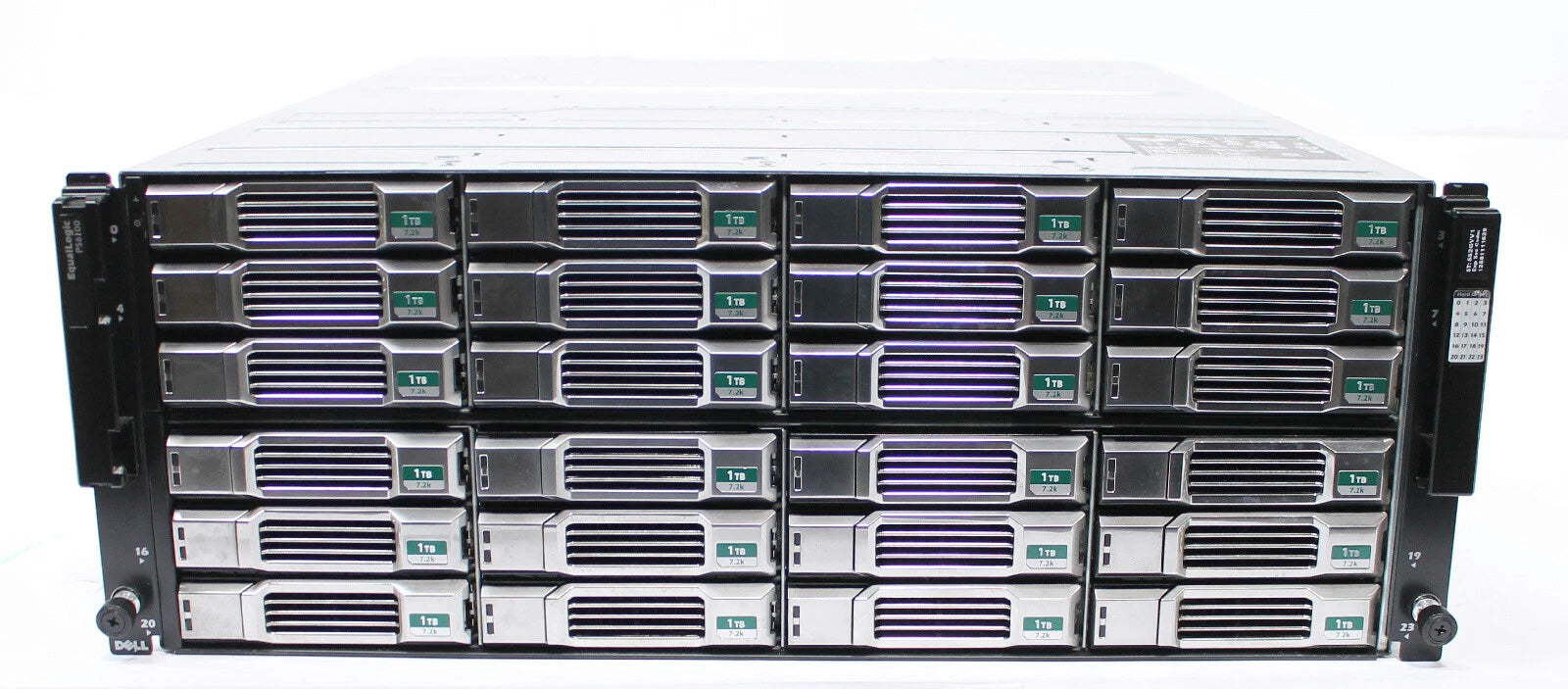 Dell Equallogic PS6100 ISCSI SAN Storage 24x 1TB 7.2K SAS 3.5" Hard Drives