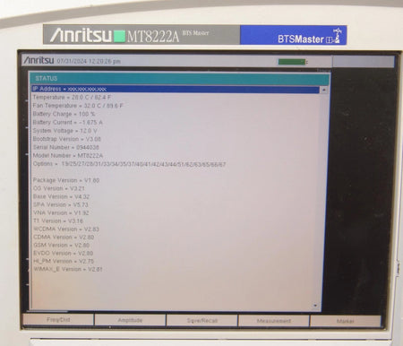 Anritsu MT8222A BTS Master Sweep Tester with Many Options & PSN50 Power Sensor