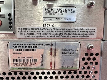 Agilent/Keysight E5071C Opt. 010, 017, 1E5, 4KS, ENA Vector Network Analyzer
