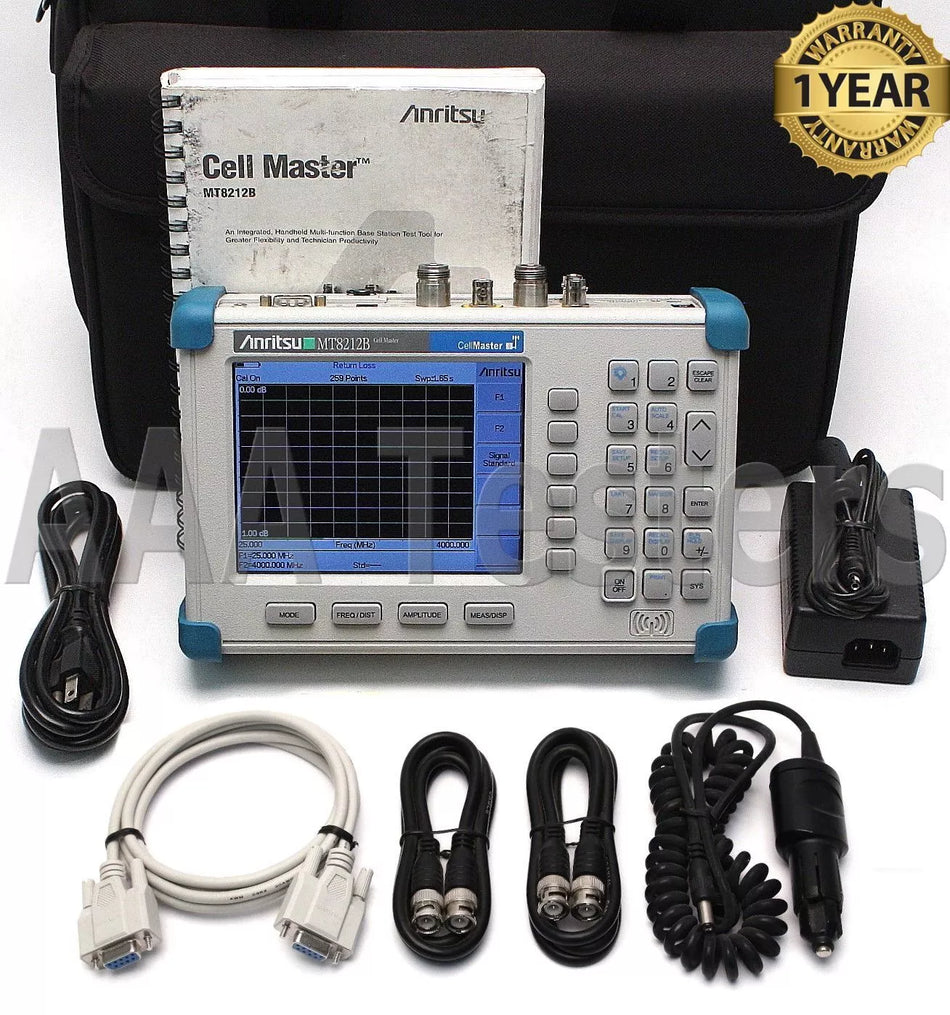 Anritsu CellMaster MT8212B Base Station Analyzer Opt 21/25/27/31/33/34 MT8212