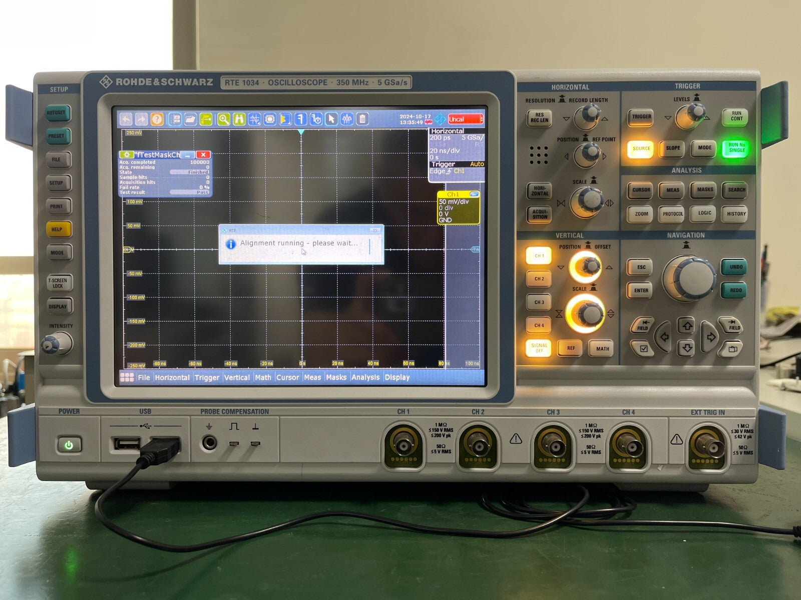 Rohde &amp; Schwarz RTE 1034 OSCILLOSCOPE , 4CH , 350MHz Bandwidth , 5 GSa/s