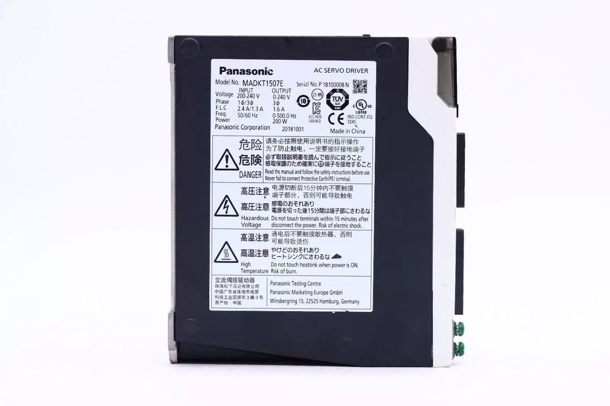 Panasonic MADKT1507E 200-230V AC Servo Drive