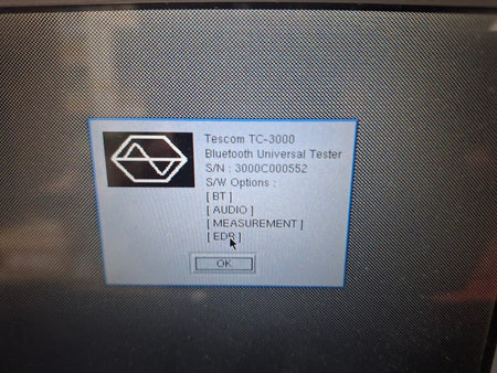 Tescom TC-3000C Bluetooth Tester with Options 00 10 20 40 (0552)