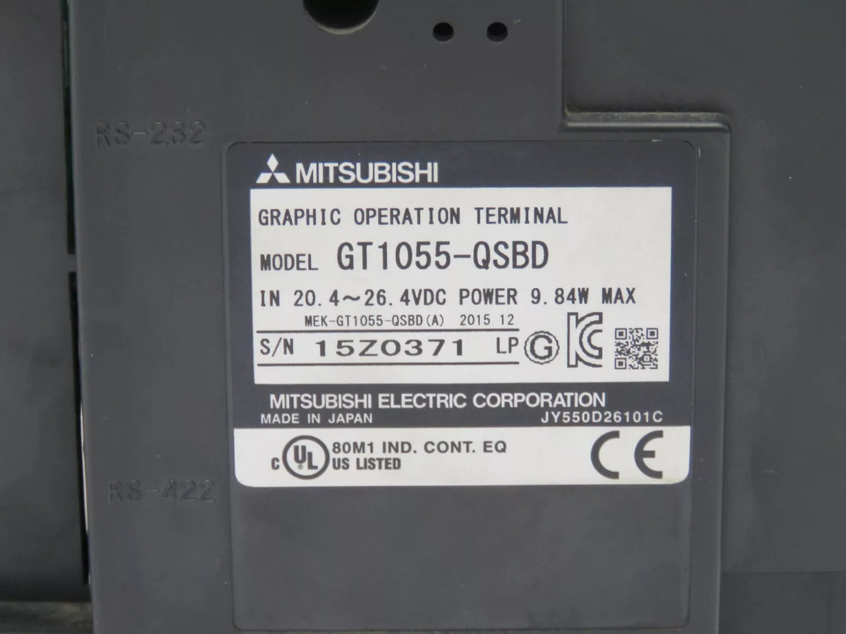 Mitsubishi GT1055-QSBD Graphic Operation Terminal HMI Touch Display 24V DC
