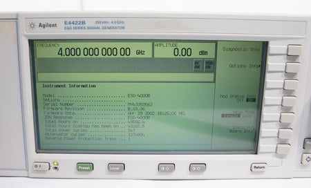 Agilent / HP E4422B 250 kHz - 4 GHz ESG Analog RF Signal Generator