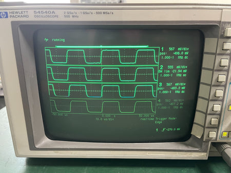 HP Agilent 54540A 500MHz Oscilloscope 2Gs/s - 1Gs/s - 500Ms/s - XG eqpt