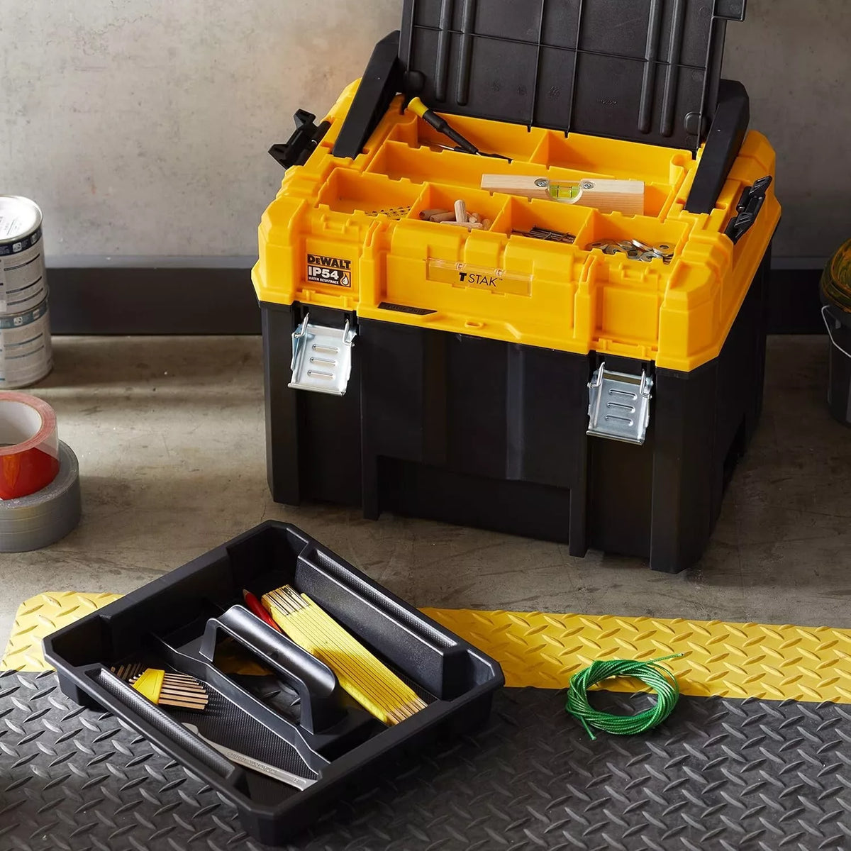 DEWALT DWST83343-1 TSTAK Deep Box with Long Handle, 42x32x32 cm