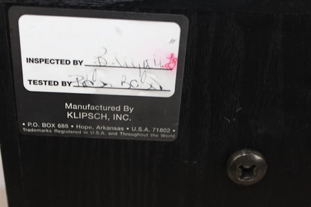 Vintage Klipsch KG.5 Speakers Black Bookshelf - Pair - Free Shipping