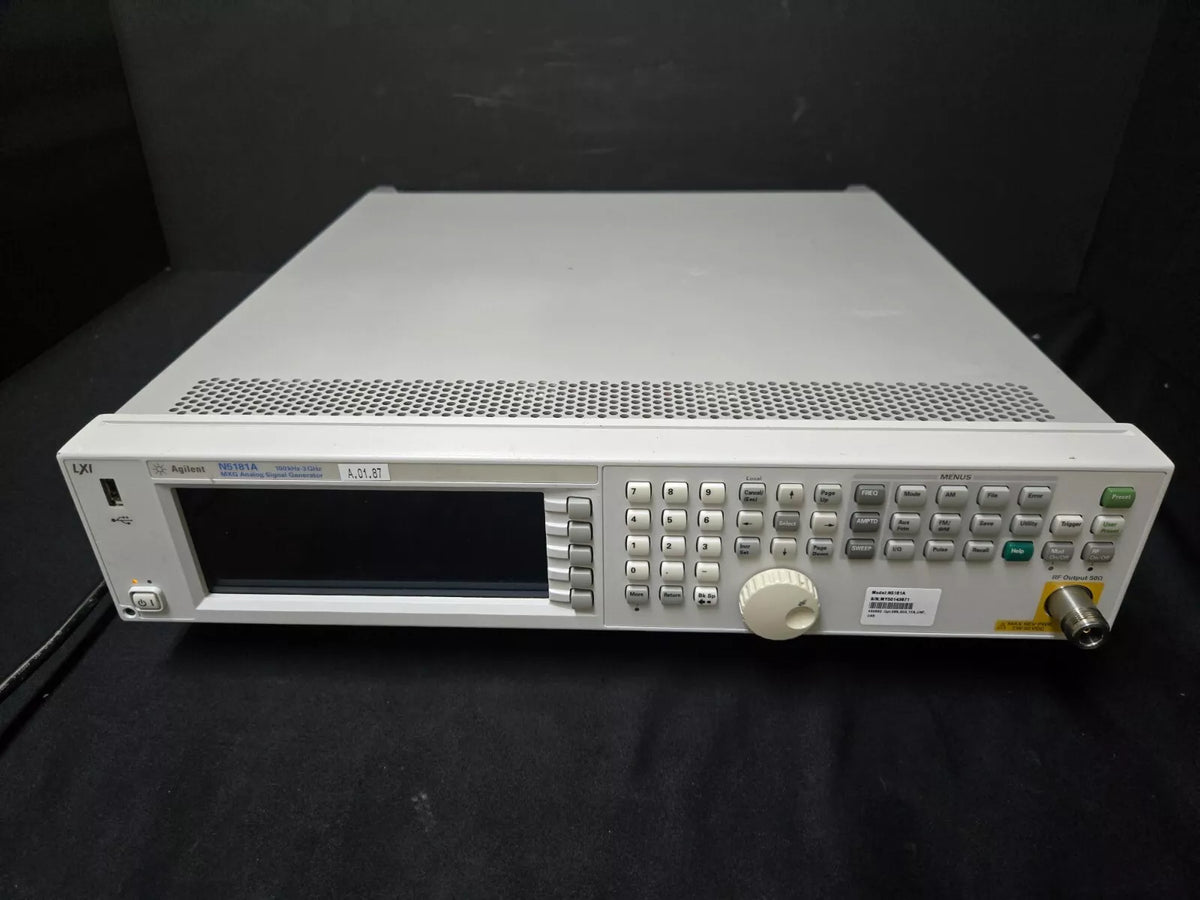 Agilent N5181A 3GHz Signal Generator with Options 099, 1EA, 503 UNT, ALB, U02 (3871)