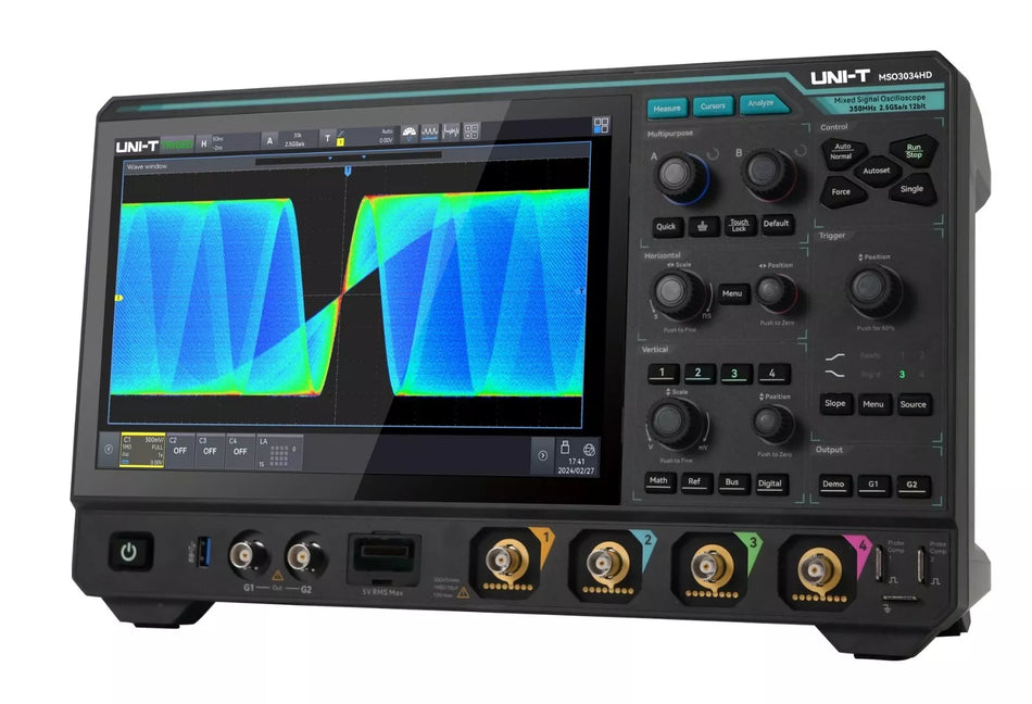 UNI-T MSO3034HD 350MHz 4Ch Mixed Signal Oscilloscope