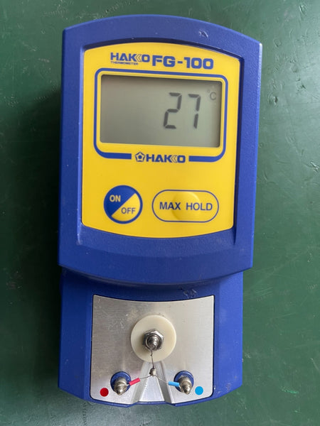 HAKKO FG-100 Thermometer. W/ test sensor lead - XG eqpt