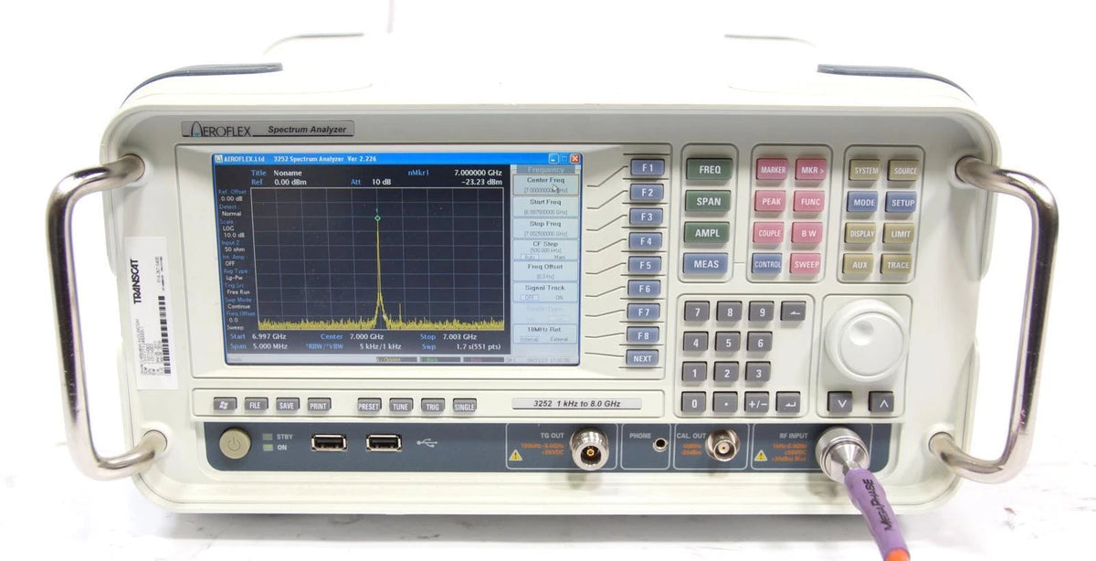 Aeroflex 3252 1 kHz ~ 8 GHz RF Spectrum / Vector Analyzer w Tracking Generator