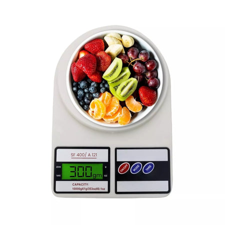 ATOM Digital Kitchen Weighing Scale 10Kg x 1g SF400/A121 with Batteries