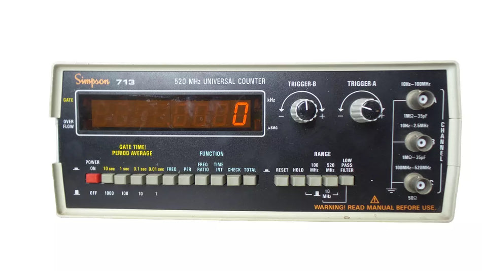 SIMPSON 713 Universal Counter 520 MHz - Versatile Frequency Measurement Tool