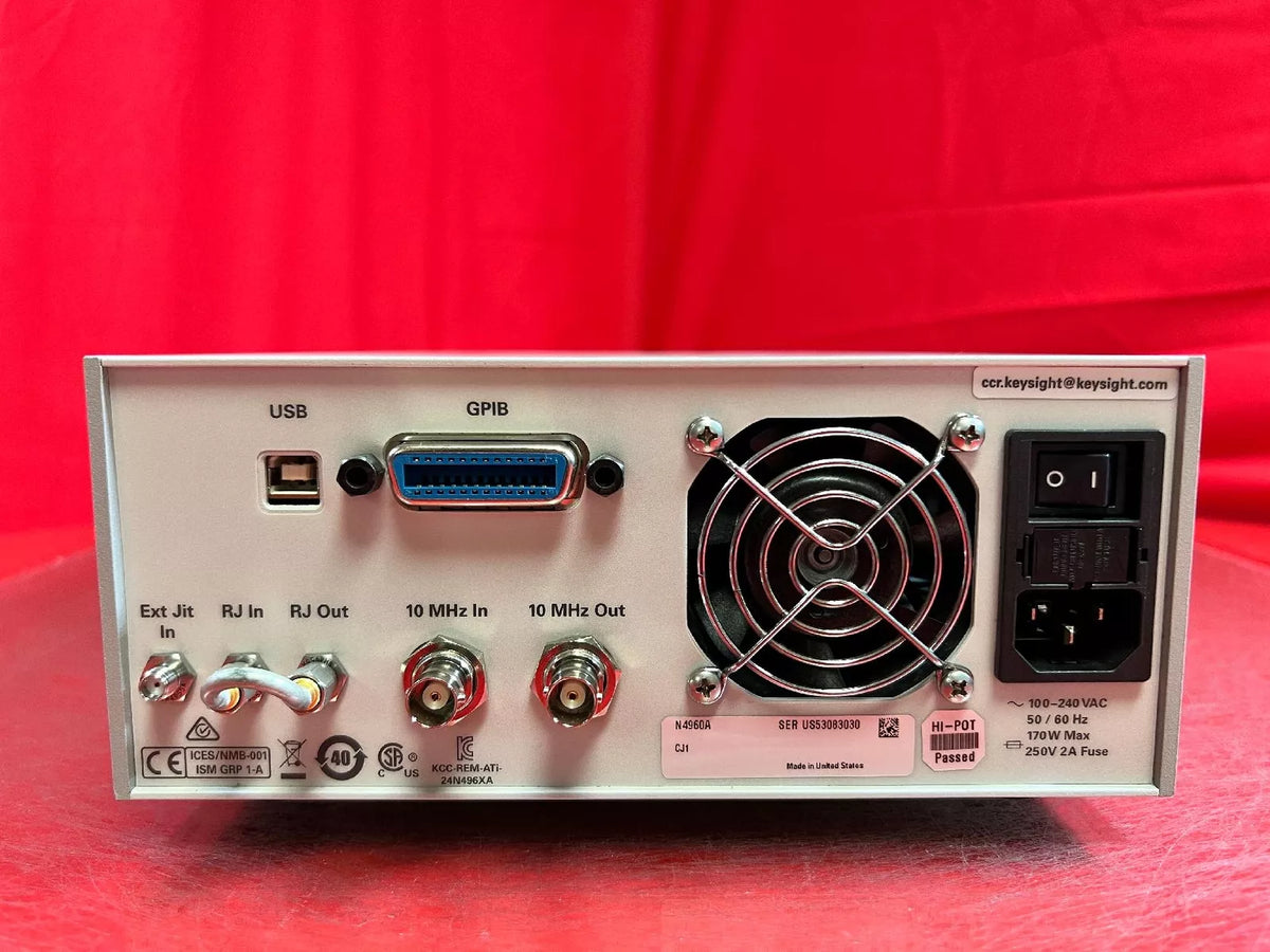 Agilent/Keysight N4960A Opt. CJ1 Serial BERT Clock Source / Controller