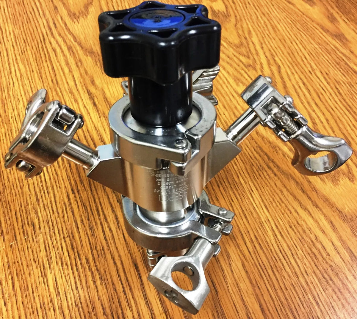 Asepco 1/2/DN15-S31603 Radial-Diaphragm Bottom Tank Valve