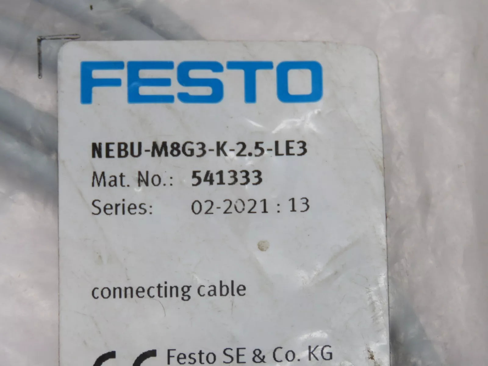 Festo NEBU-M8G3-K-2.5-LE3 Connecting Cable