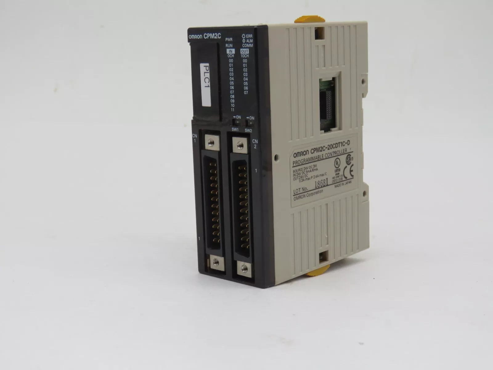 Omron CPM2C-20CDT1C-D Control Logic 12 In 8 Out 24V 20 I/O CPU