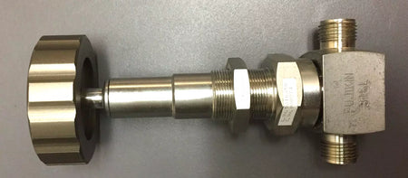 Fujikin 316 Dual Flow Valve with Regulate Knob 1/4, 9.52