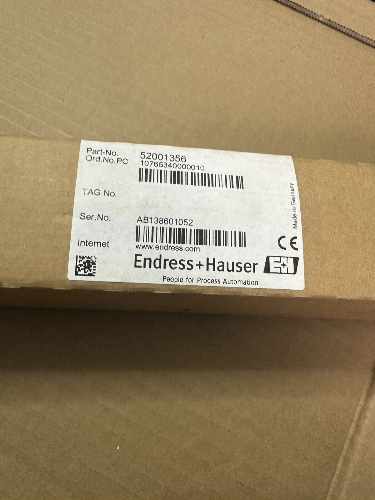 Endress+Hauser PMC131-A11F1A2H Pressure Transmitter 1pcs