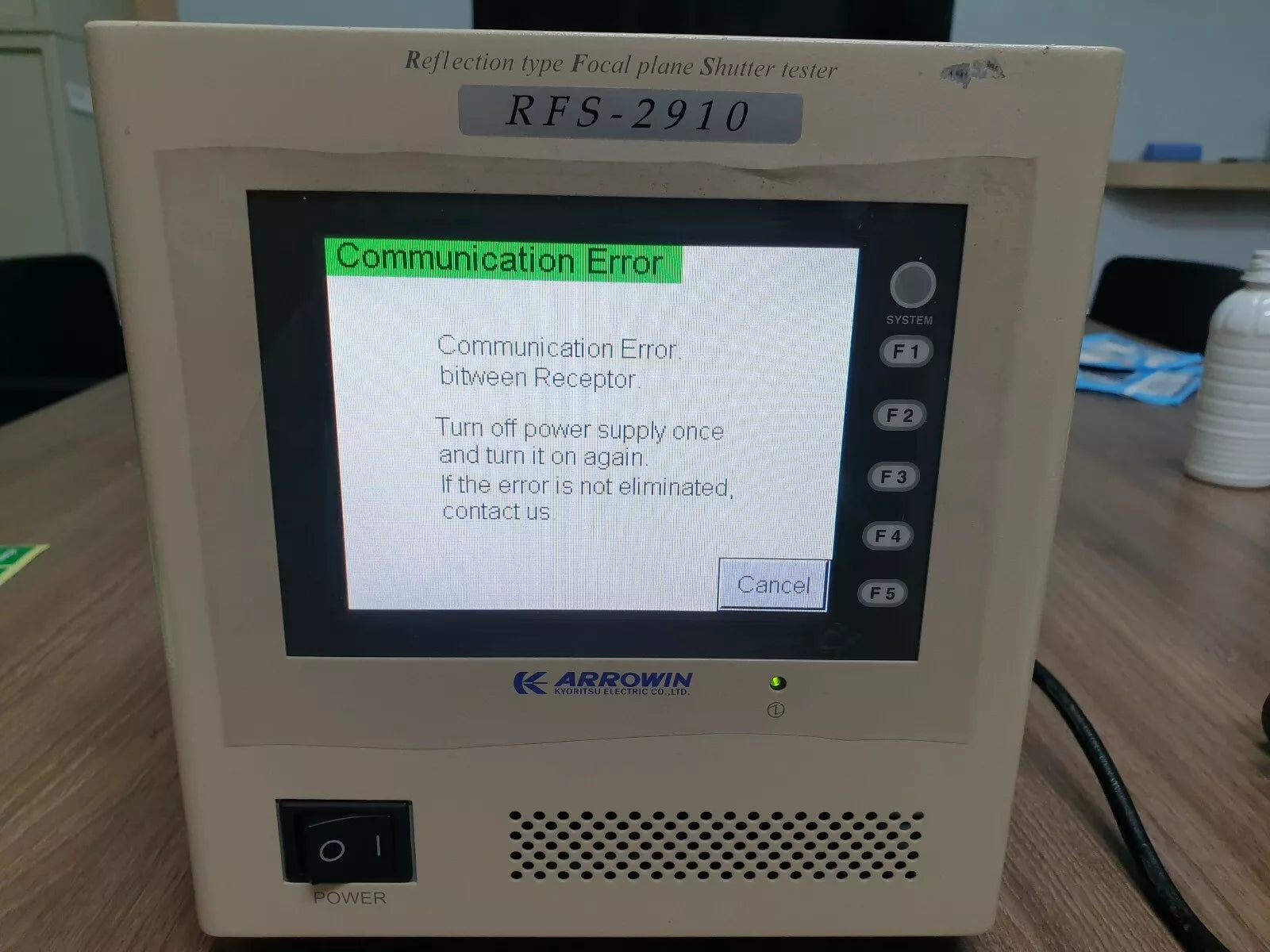 KYORITSU-ARROWIN RFS-2910 Shutter Tester Untested (6007)