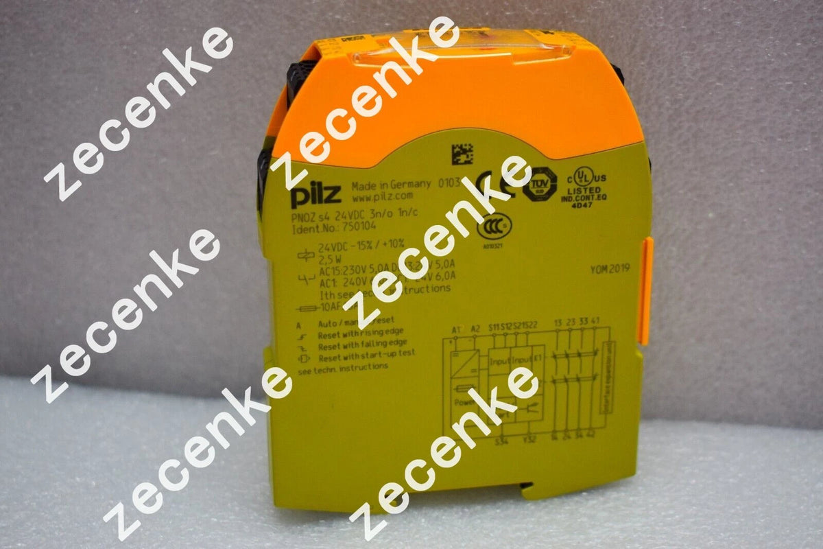 PILZ PNOZ S4 24VDC 3NO1NC Safety Relay 24VDC