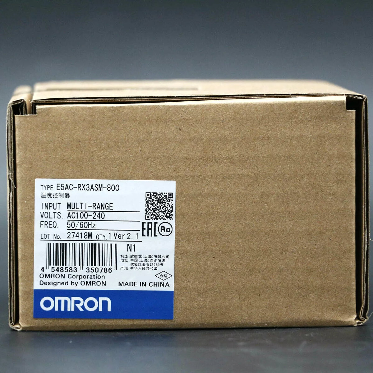 Omron E5AC-RX3ASM-800 Thermostat E5ACRX3ASM800