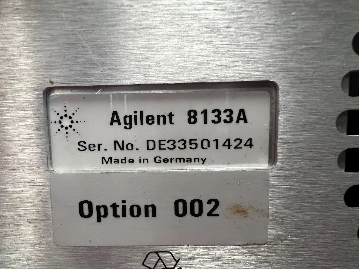 Agilent/Keysight 8133A 002 High-Speed Pulse Generator 33MHz to 3GHz