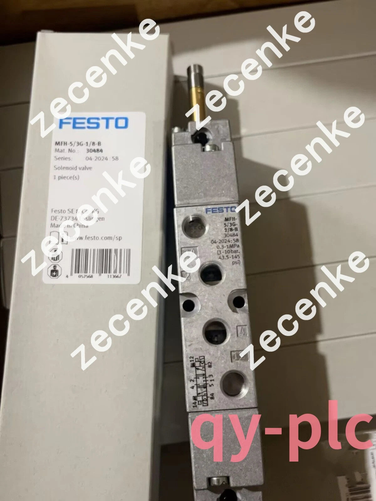 Festo MFH-5/3G-1/8-B Solenoid Valve - Brand New 1pc