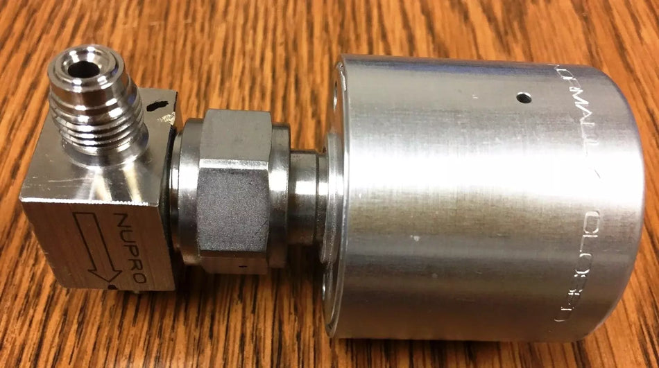 Nupro Swagelok SS-HBVCR4-C High Pressure Bellows Pneumatic Valve