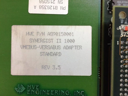 HVE P/N: AS90150001 Synergist II 1000 BMEBUS-VERSABUS Adapter Standard