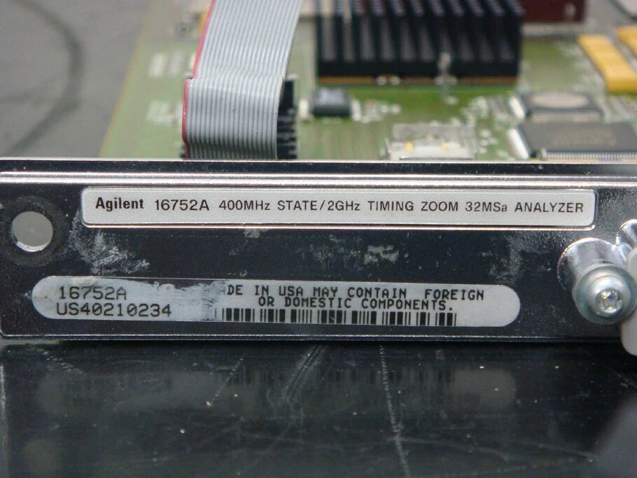Agilent 16752A 68-Channel 400MHz State/2GHz 32M Timing Module