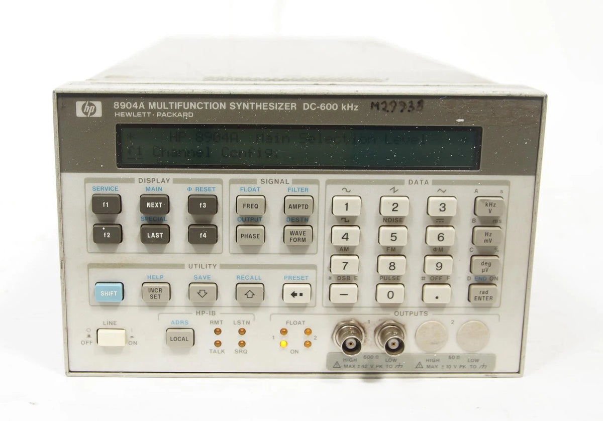 HP 8904A DC 600kHz Multifunction Synthesizer / Generator OPT 006 H16