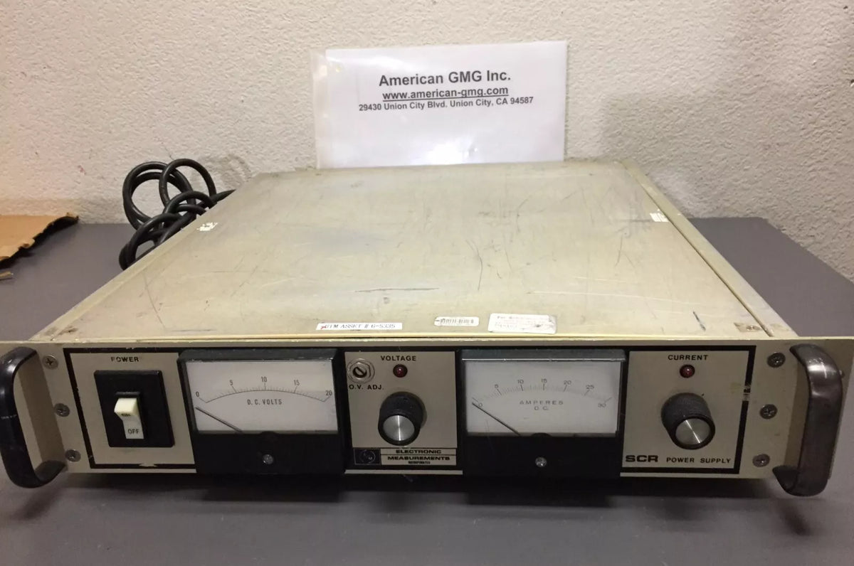 EMI SCR 20-25-0196-OV Variable DC Power Supply