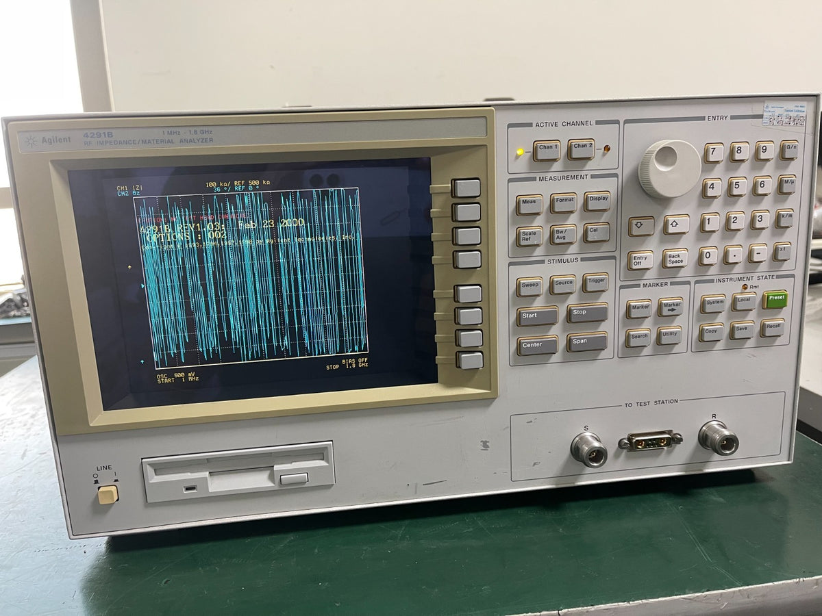 Agilent 4291B RF Impedance / Material Analyzer 1MHz - 1.8GHz , Opt. 002 _0601 - XG eqpt
