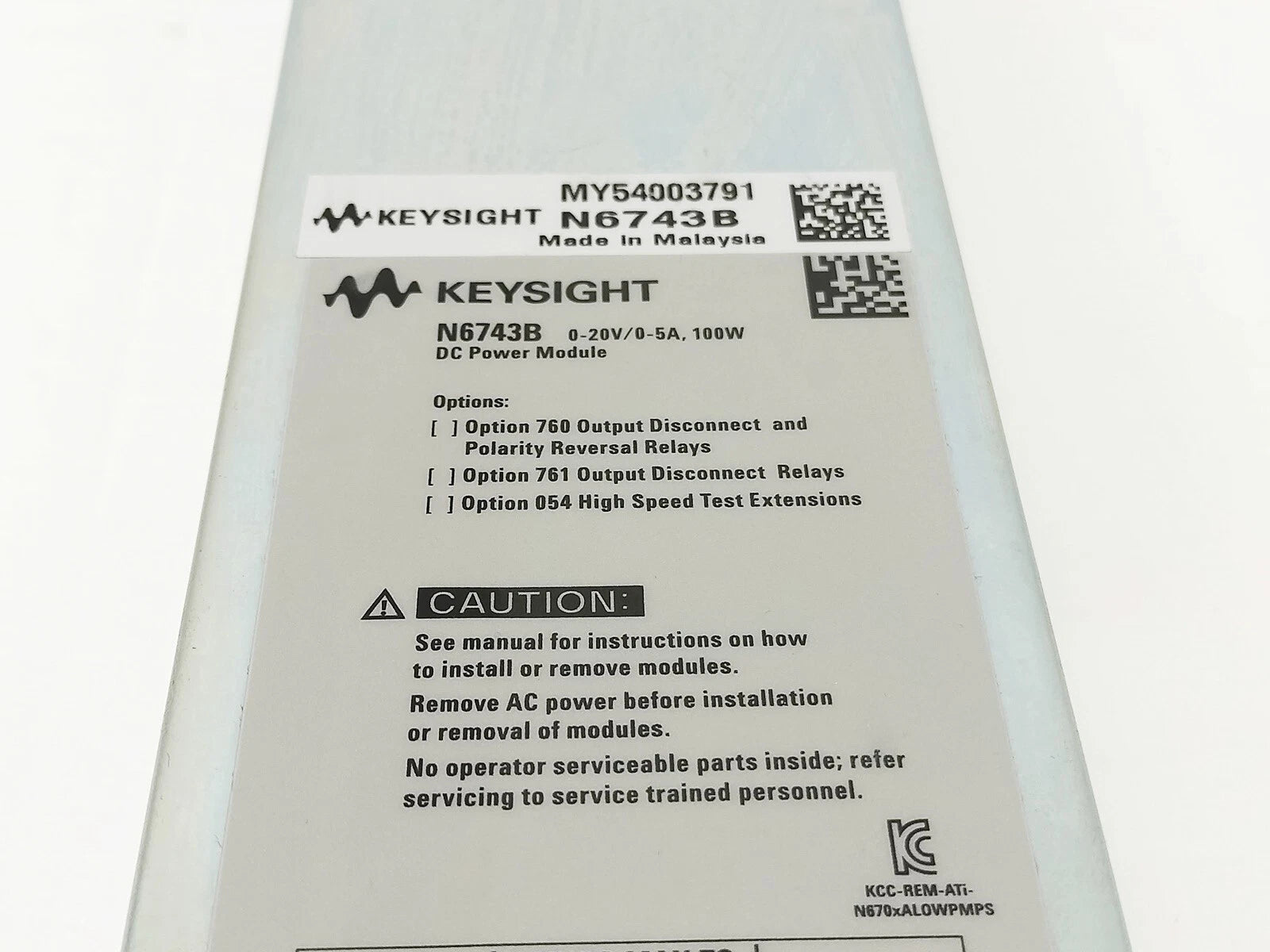Keysight N6743B Power supply module 20V,5A,100W