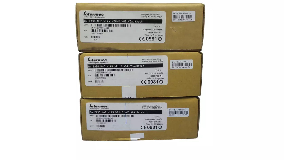 Lot of 3 Intermec CN70e Mobile Barcode Scanner