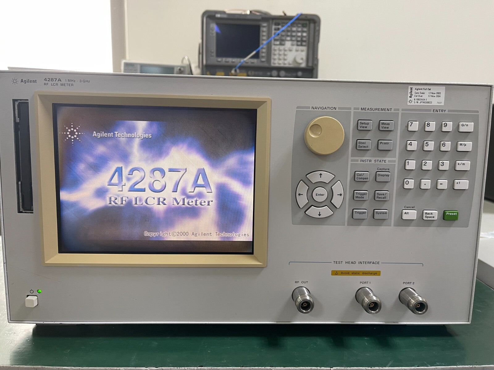 Agilent 4287A  1 MHz - 3 GHz RF LCR Meter w/ option 010 _0633