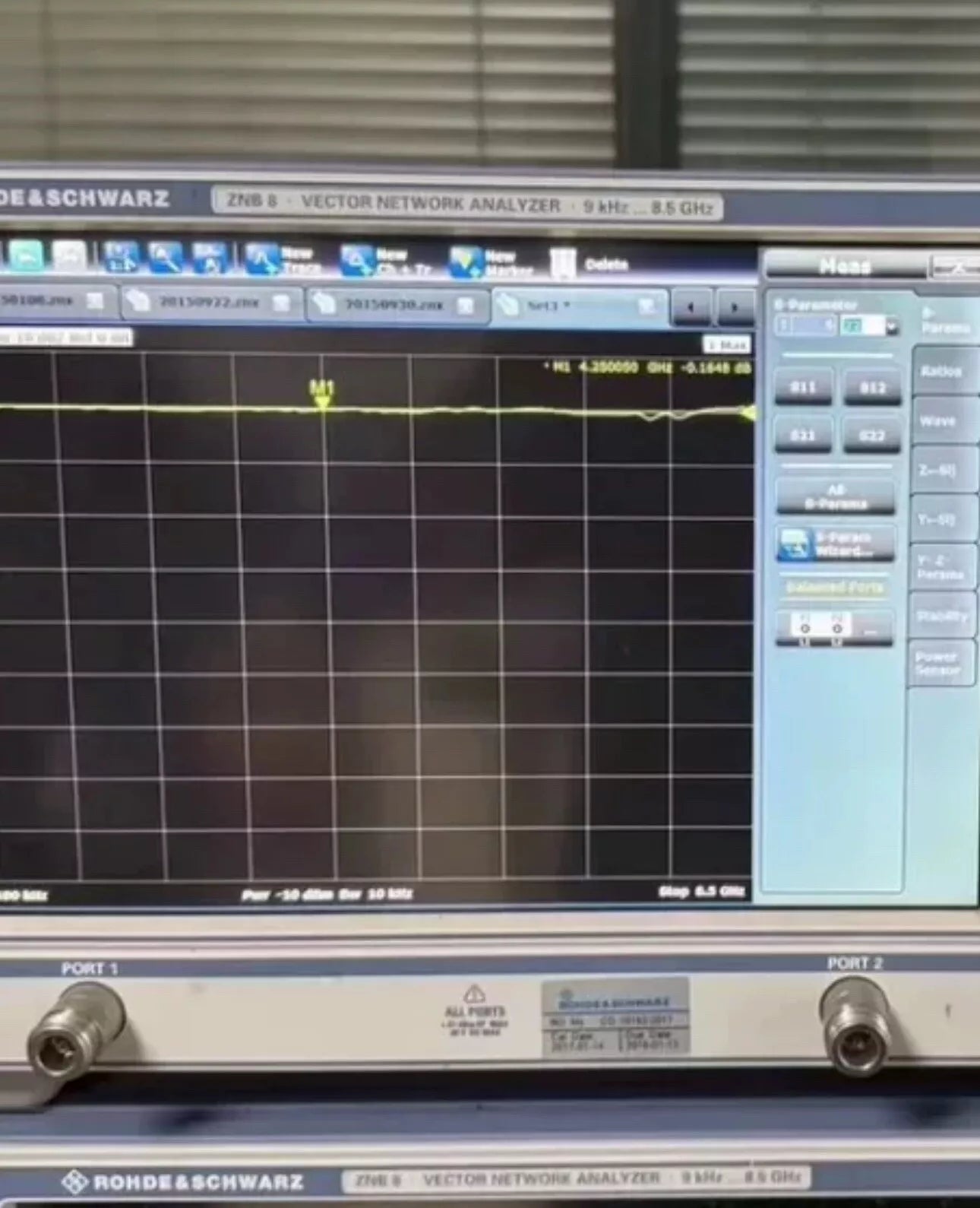 Rohde & Schwarz R&S ZNB8 2-Port Vector Network Analyzer 9kHz-8.5GHz