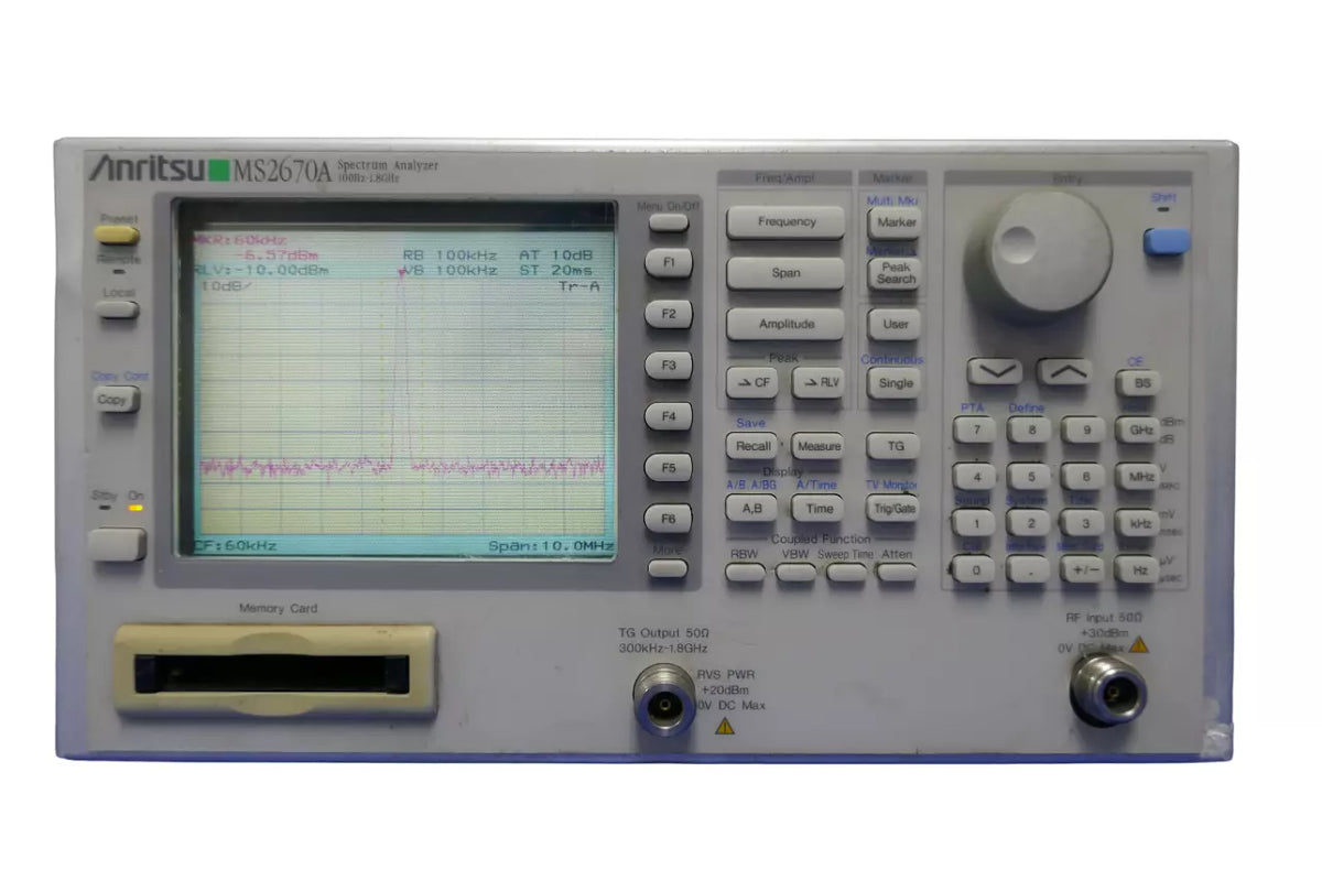 Anritsu MS2670A Spectrum Analyzer 100Hz-1.8GHz