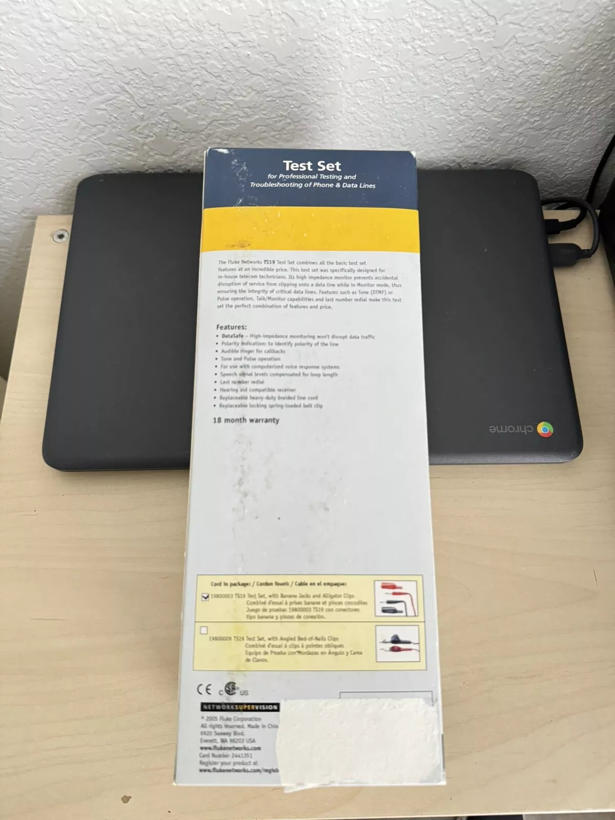 FLUKE TS19 Telephone Test Set with New Sealed Packaging