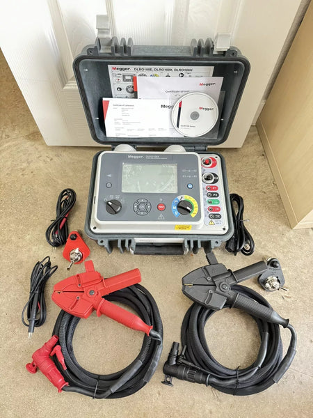 Megger DLRO100X DLRO100XB Digital Low Resistance Ohmmeter & Kelvin Clamp