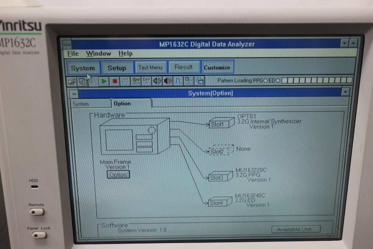 ANRITSU MP1632C 50MHz-3.2GHz Digital Data Analyzer