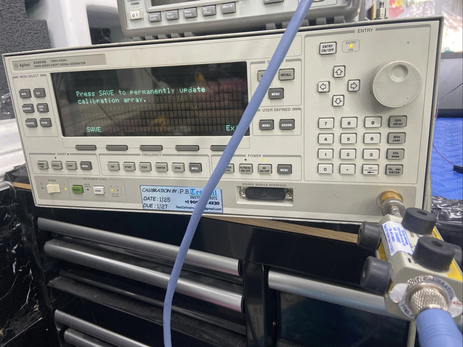 HP Agilent 83650B 10MHz-50GHz Sweep Swept Signal Generator 1, 2, 8! Cal’d!