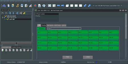Grass Valley VG-32MV MV-FLEX-32-R 1 RU 32x32 Router with Dual 4K UHD Multiviewer