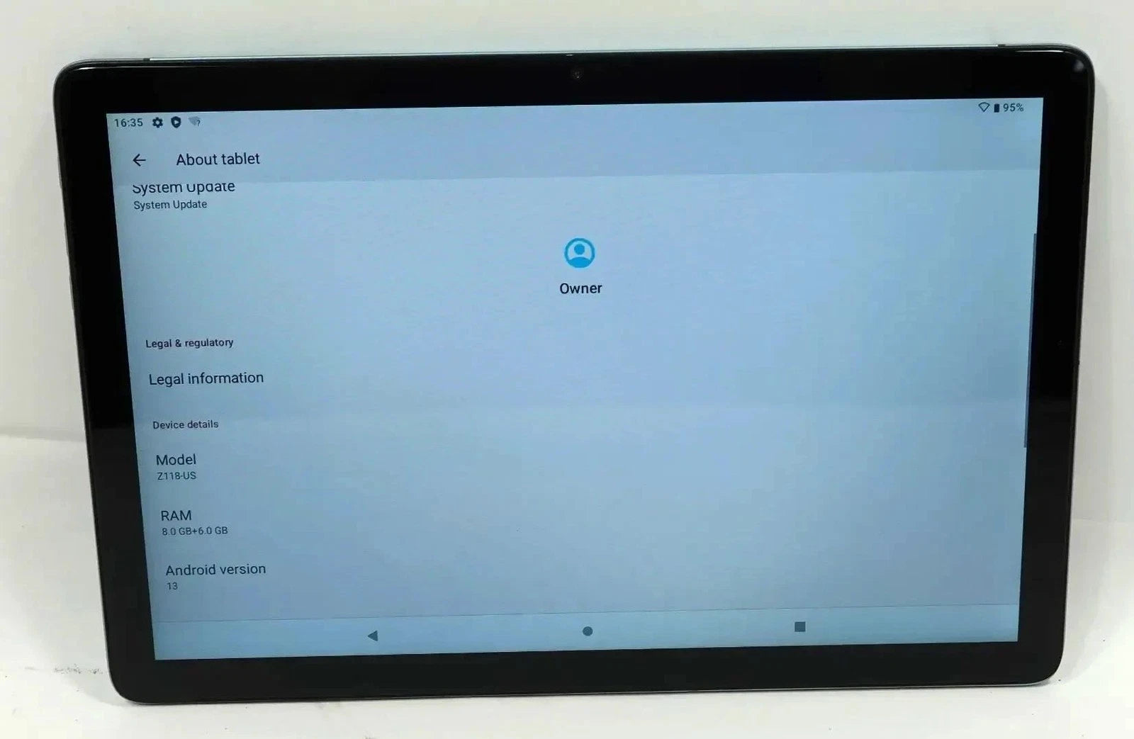ZIOVO Z118 Android 13 8GB Ram 128GB 10.1 Inch Blue - Tablet