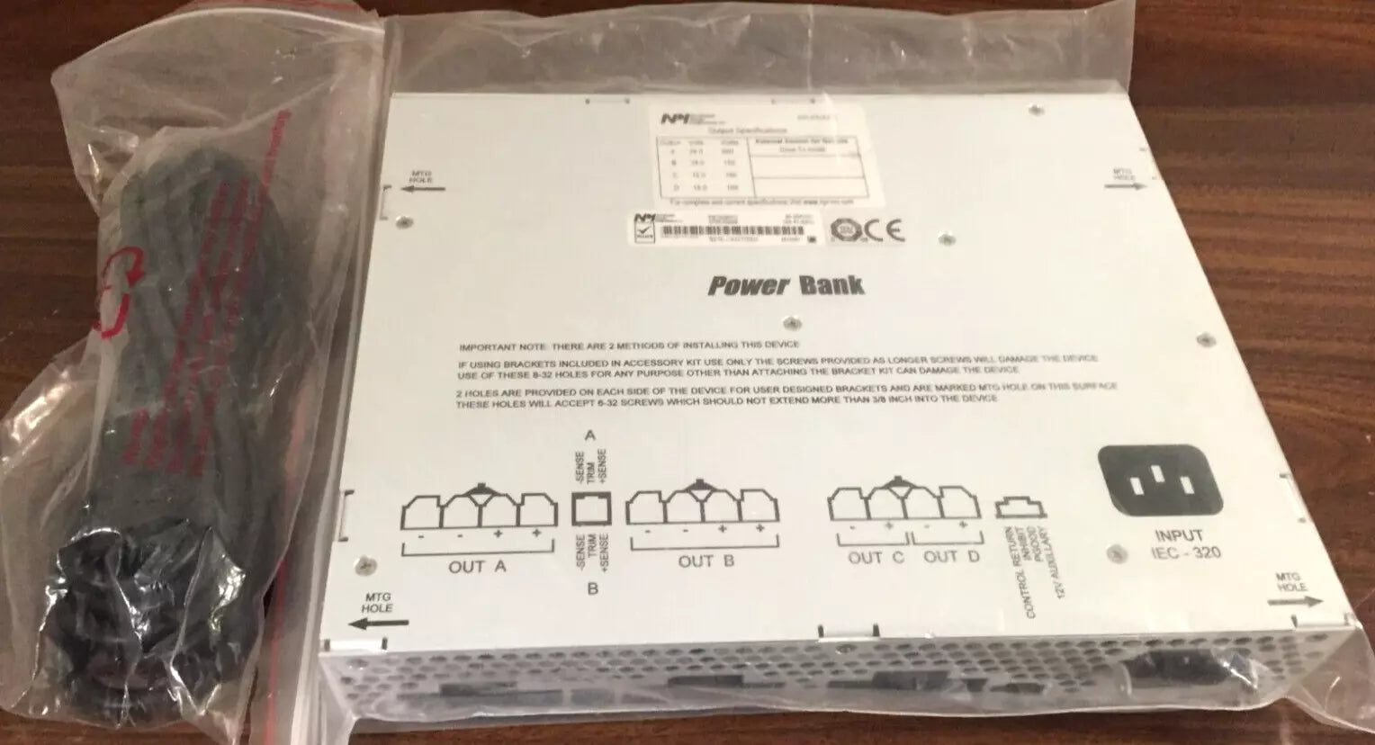 Northwest Power Integration (NPI) P/N 8276 Power Bank 90-264VAC, 10A, 47-63HZ