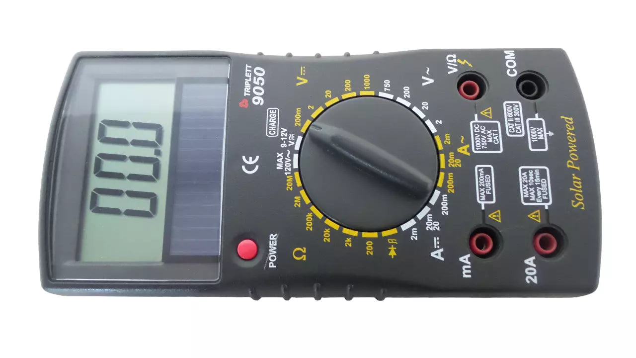 Solar Powered Triplett 9050 Digital Multimeter