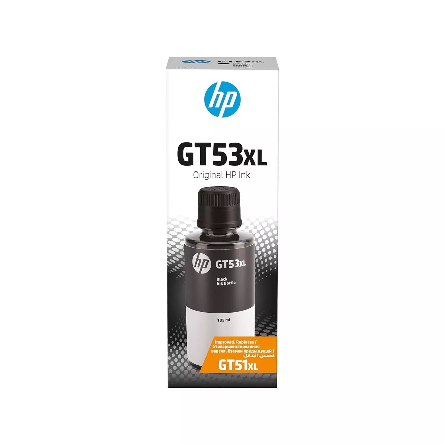 HP GT53XL 135ml Black Original Ink Bottle - High-Yield