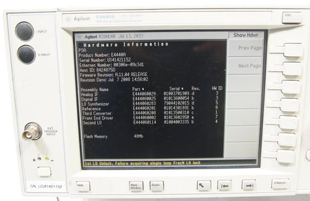 AGILENT E4440A PSA Series 3Hz to 26.5GHz Spectrum Analyzer AS-IS